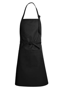 Chef Designs Black Premium Adjustable Apron (1 Split Pocket)