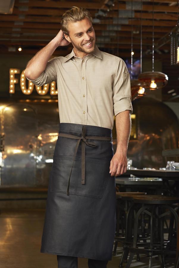 Chef Works Black & Purple Boulder Bistro Apron