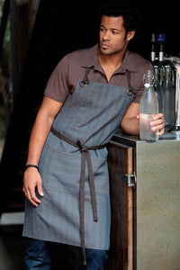 Chef Works Chocolate & Blue Brooklyn Bib Apron