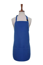 Load image into Gallery viewer, Royal Blue Breakaway Neck Kids Bib Adjustable Apron (2 Pockets)