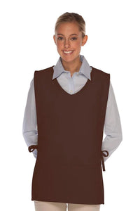 Cardi / DayStar Brown Squared V-Neck Cobbler Apron (2 Pockets)