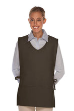 Load image into Gallery viewer, Cardi / DayStar Charcoal Squared V-Neck Cobbler Apron (2 Pockets)