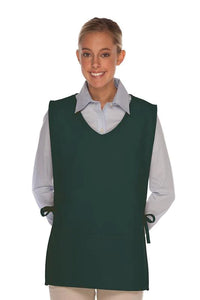 Cardi / DayStar Hunter Green Squared V-Neck Cobbler Apron (2 Pockets)