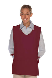 Cardi / DayStar Maroon Squared V-Neck Cobbler Apron (2 Pockets)