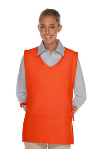 Cardi / DayStar Orange Squared V-Neck Cobbler Apron (2 Pockets)