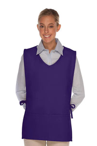 Cardi / DayStar Purple Squared V-Neck Cobbler Apron (2 Pockets)