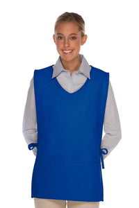 Cardi / DayStar Royal Blue Squared V-Neck Cobbler Apron (2 Pockets)