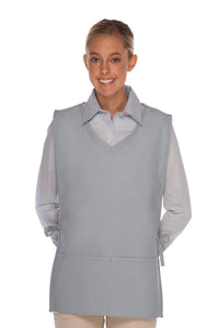 Cardi / DayStar Silver Squared V-Neck Cobbler Apron (2 Pockets)