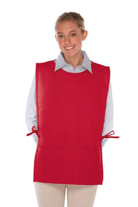 Cardi / DayStar Red Squared Cobbler With Rounded Neck Apron (2 Pockets)