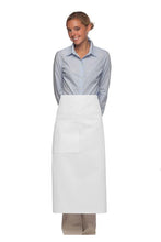 Load image into Gallery viewer, Cardi / DayStar White Bistro Apron (One Pocket with Pencil Divide)