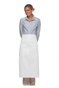 Cardi / DayStar White Bistro Apron (One Pocket with Pencil Divide)