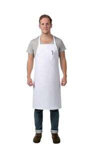 Cardi / DayStar White Pencil Pocket Bib Apron