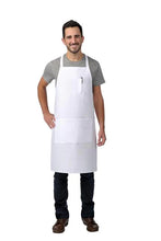 Load image into Gallery viewer, Cardi / DayStar White Bib Apron with Pencil Pocket (2 Pockets)