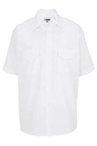 Edwards S / Regular Men's White Short Sleeve Navigator Shirt