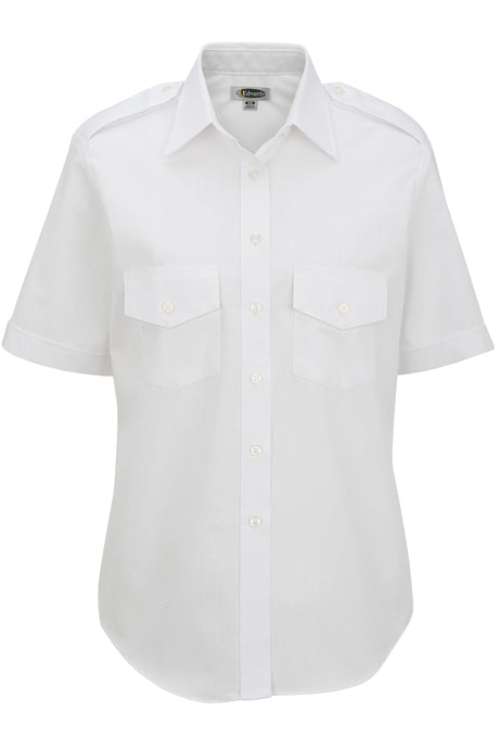 Edwards Women's White Short Sleeve Navigator Shirt