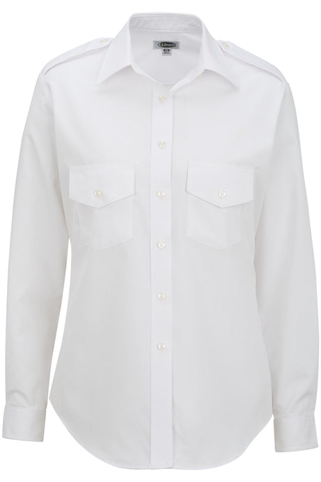 Edwards Women's White Long Sleeve Navigator Shirt