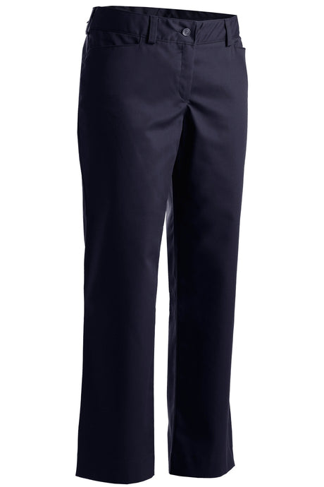 Edwards Women's Navy Mid-Rise Flat Front Rugged Comfort Pant