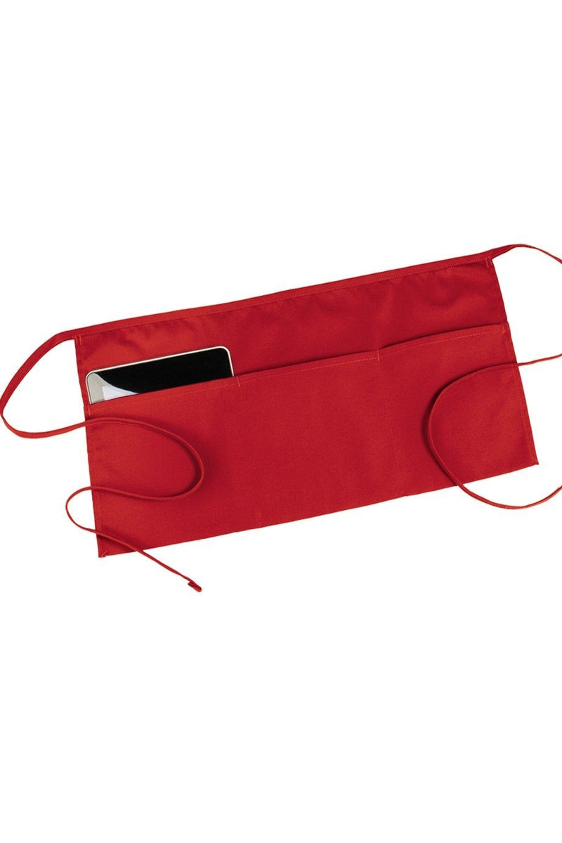 Red Waist Apron (3 Pockets) – UniformsInStock.com
