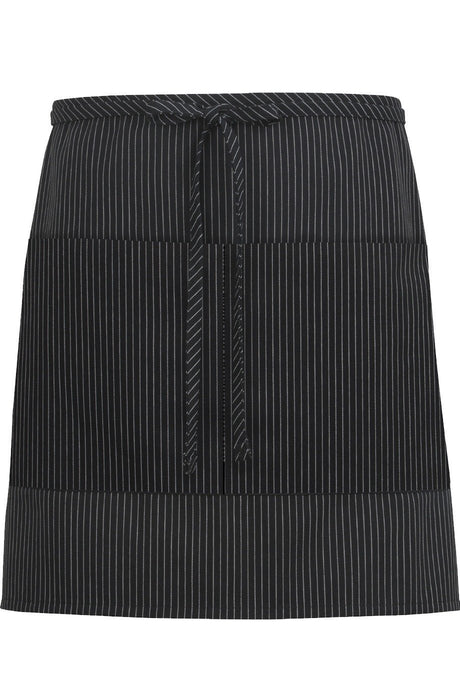 Edwards Pinstripe Half Bistro Apron (2 Pockets)