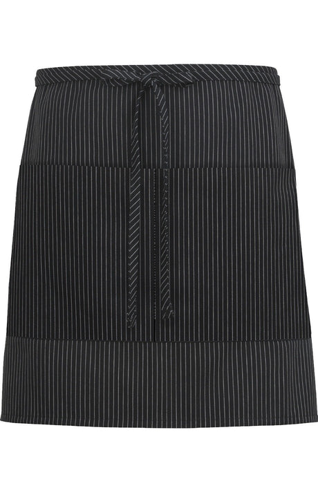 Edwards Pinstripe Half Bistro Apron (2 Pockets)