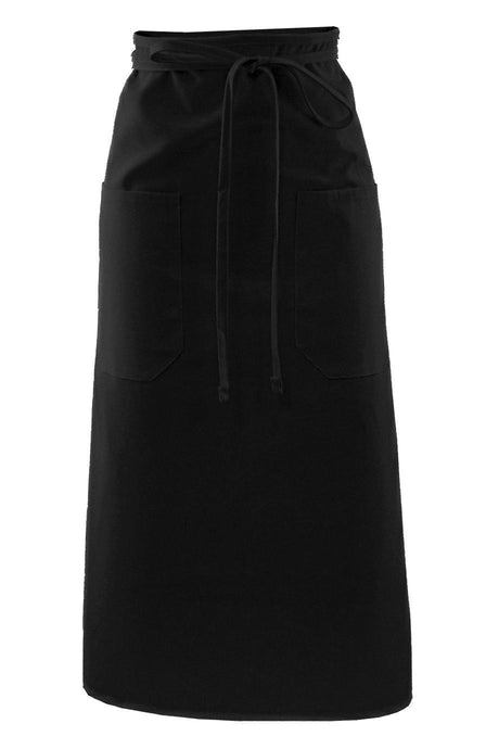 Edwards Black Long Bistro Apron (2 Pockets)