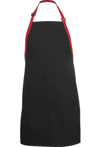 Edwards Black w/ Red Bib Color Block Adjustable Apron (2 Pockets)