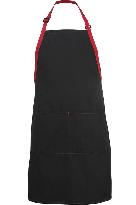 Edwards Black w/ Red Bib Color Block Adjustable Apron (2 Pockets)