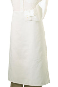 Edwards White Bistro Apron (No Pockets)