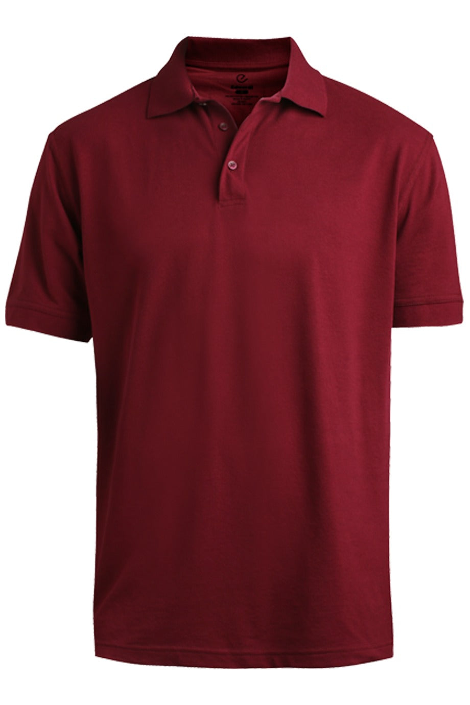 Edwards Men's Pique Polo - Burgundy