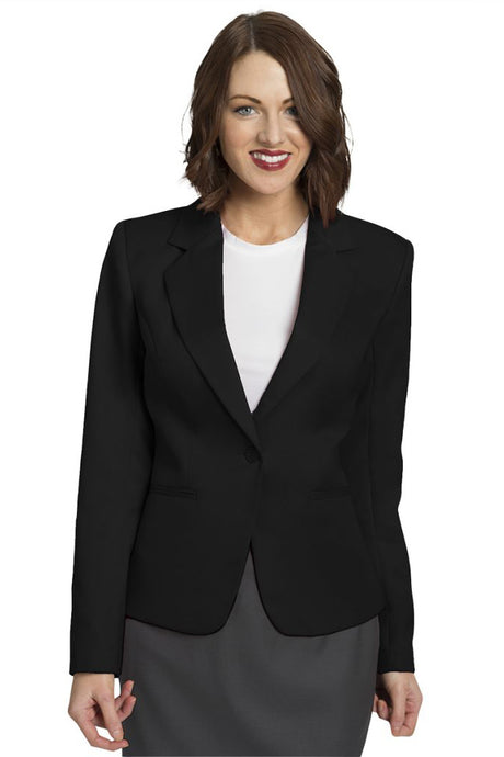 Executive Apparel Women's Black Juliet Cropped Easywear Blazer