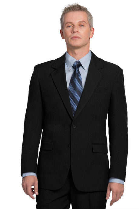 Executive Apparel Men's Black Ecotex Recyled Polyester Blazer
