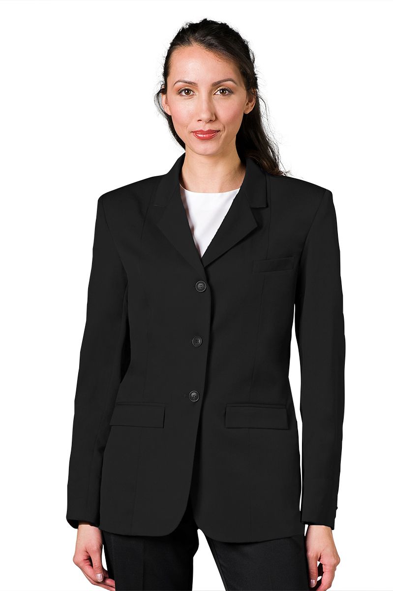 Executive Apparel Women's Black Easywear 3-Button Blazer