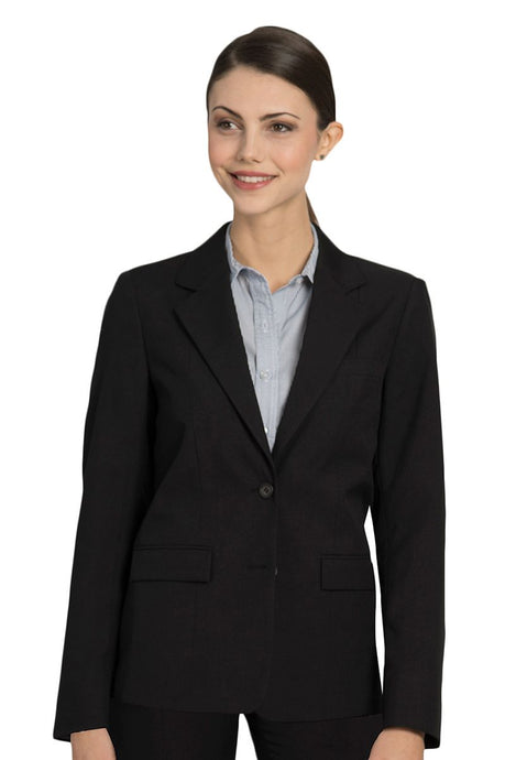 Executive Apparel Women's Black Ecotex Recycled Polyester Blazer
