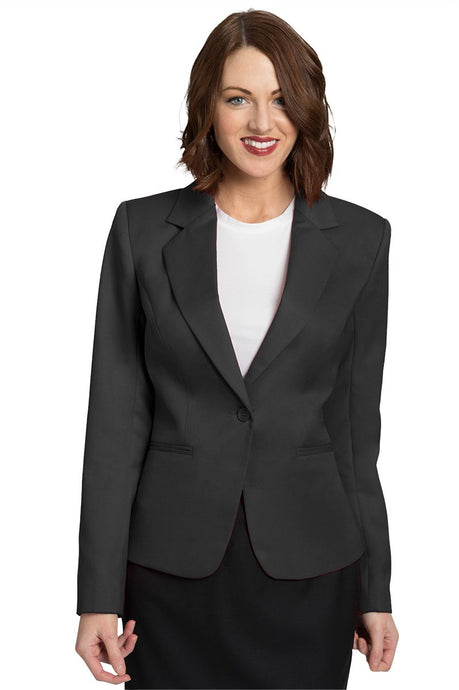 Executive Apparel Women's Charcoal Juliet Cropped Easywear Blazer