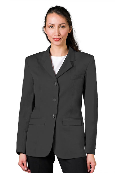 Executive Apparel Women's Grey Easywear 3-Button Blazer