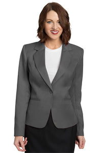 Executive Apparel Women's Grey Juliet Cropped Easywear Blazer