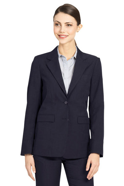 Women's Navy Ecotex Recycled Polyester Blazer – UniformsInStock.com