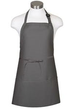 Load image into Gallery viewer, Fame Charcoal Bib Adjustable Apron (3 Pockets)