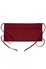 Load image into Gallery viewer, Fame Burgundy Waist Apron (3 Pockets)