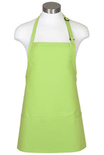 Load image into Gallery viewer, Fame Lime Bib Adjustable Apron (3 Pockets)