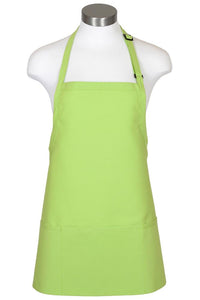 Fame Lime Bib Adjustable Apron (3 Pockets)