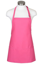 Load image into Gallery viewer, Fame Raspberry Bib Adjustable Apron (3 Pockets)