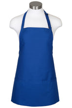 Load image into Gallery viewer, Fame Royal Blue Bib Adjustable Apron (3 Pockets)