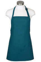 Load image into Gallery viewer, Fame Teal Bib Adjustable Apron (3 Pockets)