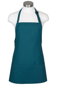 Fame Teal Bib Adjustable Apron (3 Pockets)