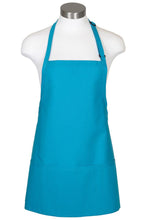Load image into Gallery viewer, Fame Turquoise Bib Adjustable Apron (3 Pockets)