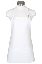 Load image into Gallery viewer, Fame White Bib Adjustable Apron (3 Pockets)