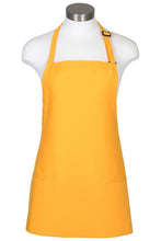 Load image into Gallery viewer, Fame Yellow Bib Adjustable Apron (3 Pockets)