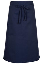 Load image into Gallery viewer, Fame Navy Bistro Apron (1 Pocket w/ Pencil Divide)