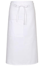Load image into Gallery viewer, Fame White Bistro Apron (1 Pocket w/ Pencil Divide)